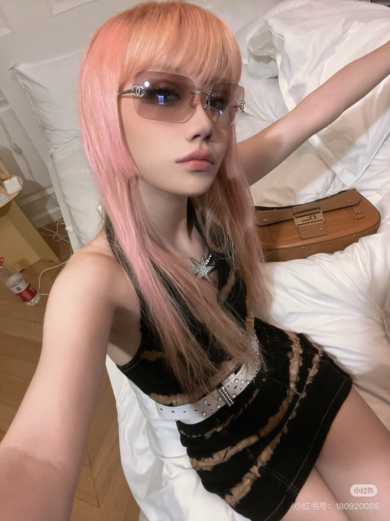 Luxury Rimless Square Sunglasses - Vintage Y2K Gradient Eyewear