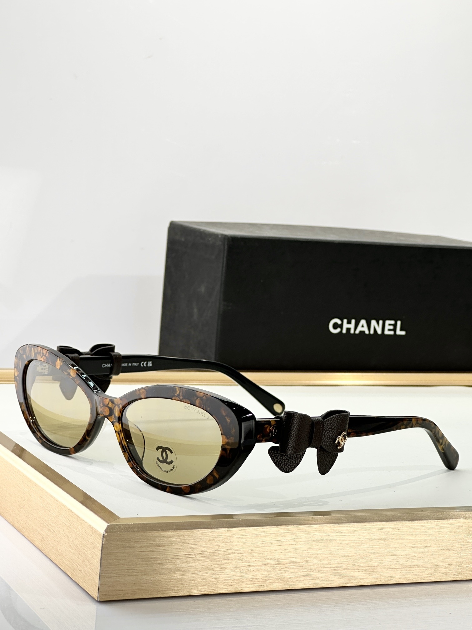 Chanel Women's Oval Bow Sunglasses - Premium Luxury Eyewear