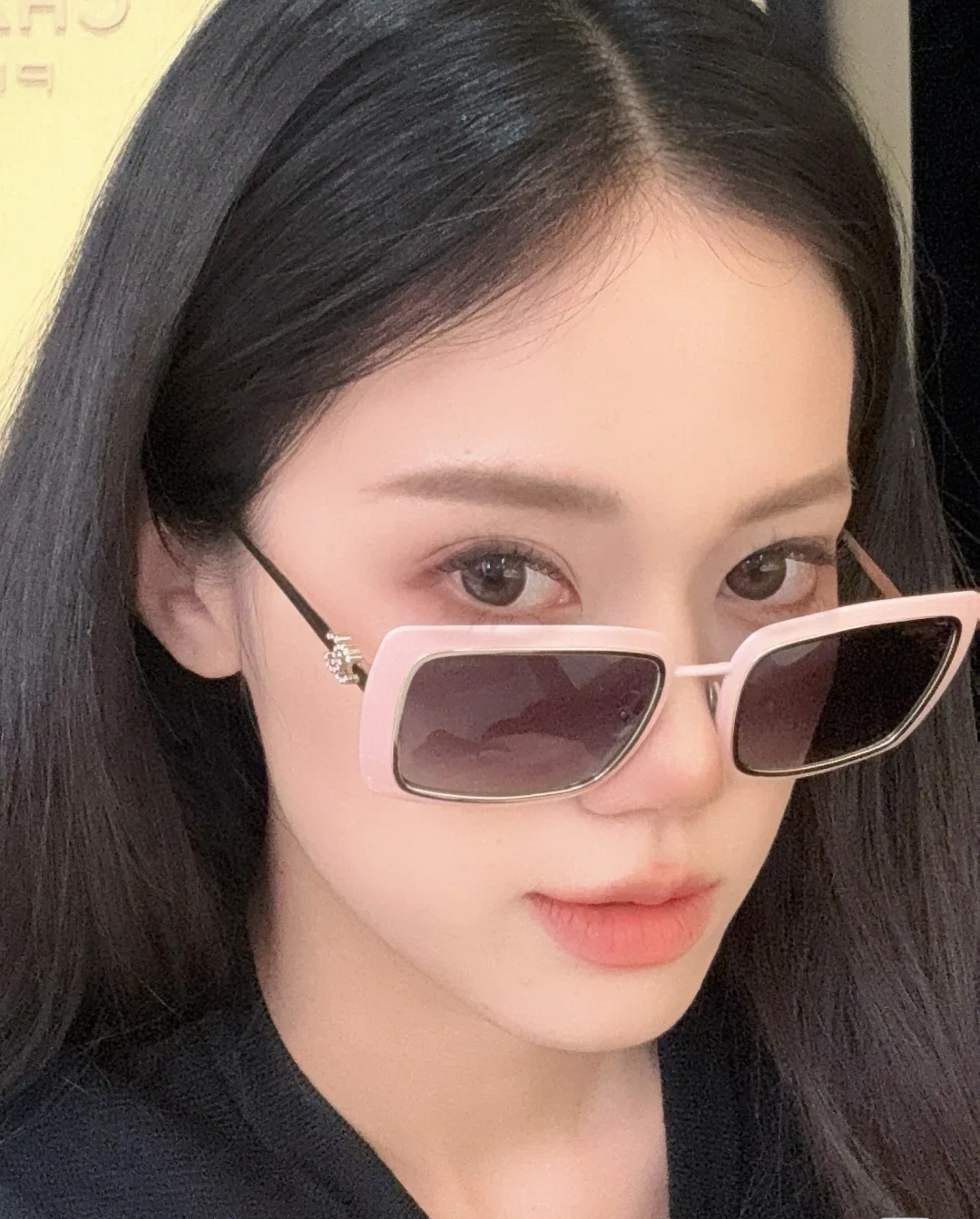 Luxury Pink Square Sunglasses for Women – Trendy UV Protection