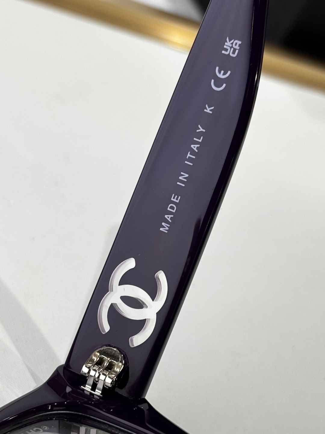 Chanel Luxury Cat-Eye Eyeglasses - Deep Purple Acetate Frames