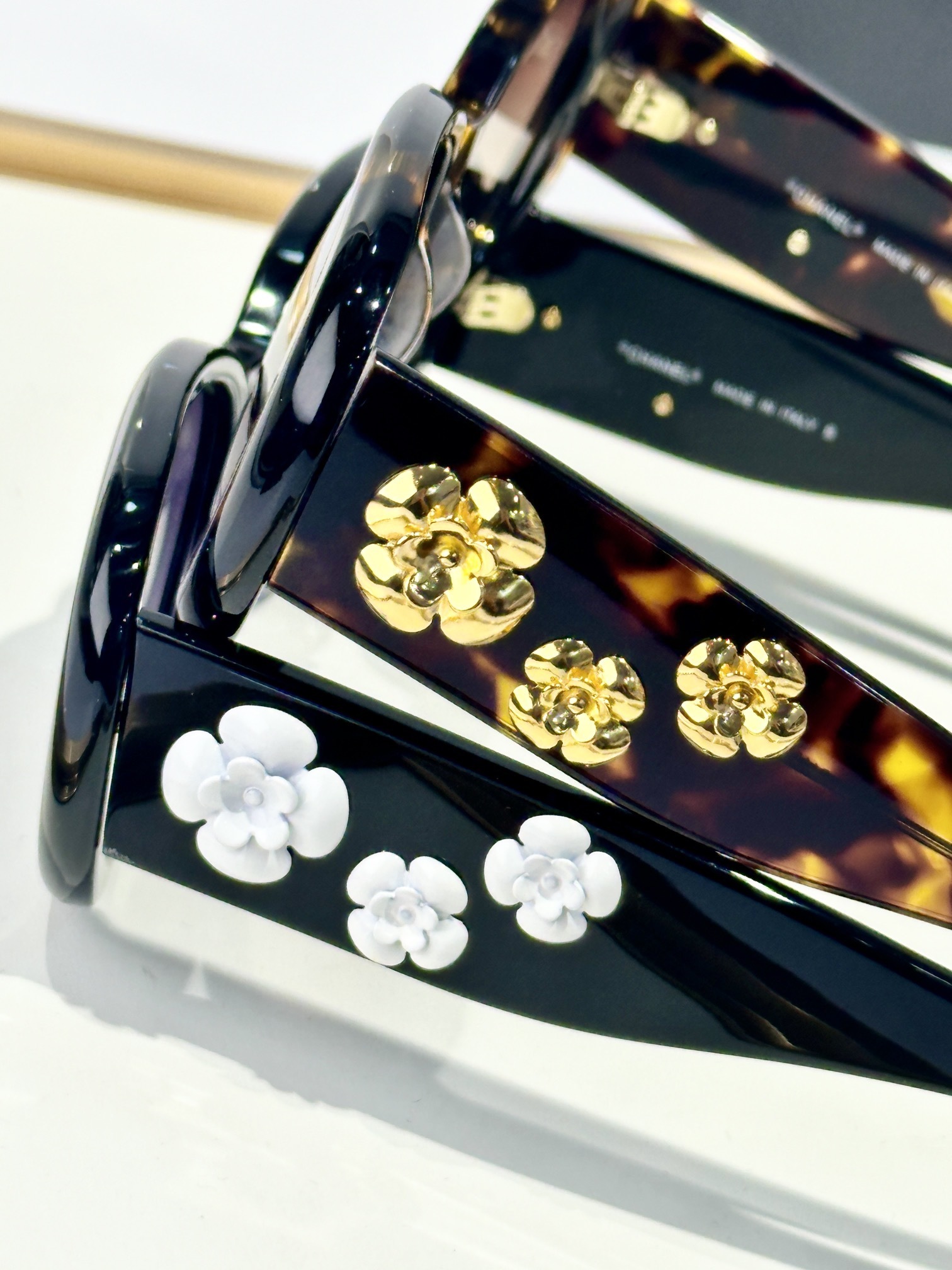 Chanel Floral Camellia Oval Sunglasses - Luxury Women's Eyewear