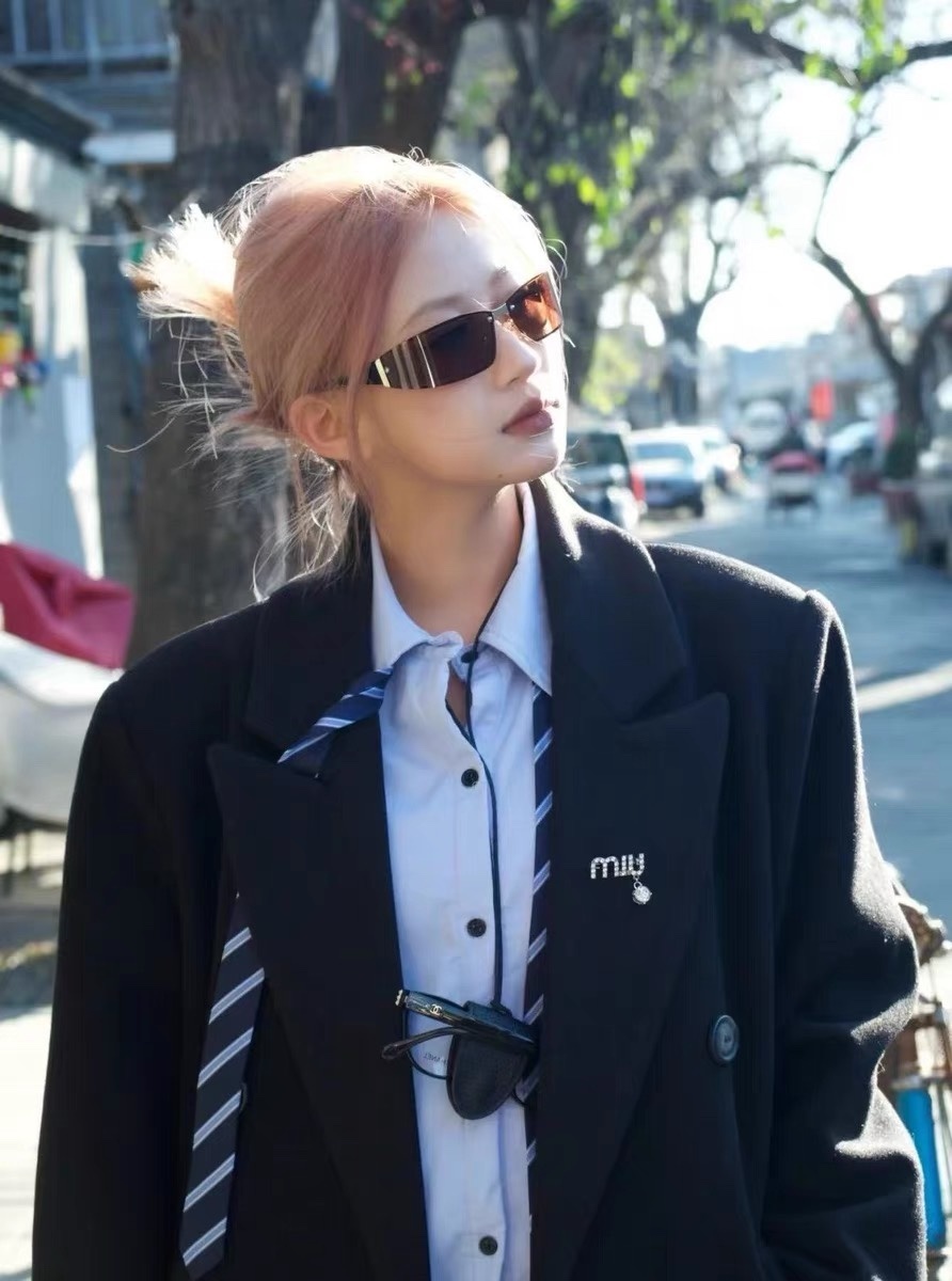 Cyberpunk Rimless Shield Sunglasses - Y2K Aesthetic Wrap Eyewear