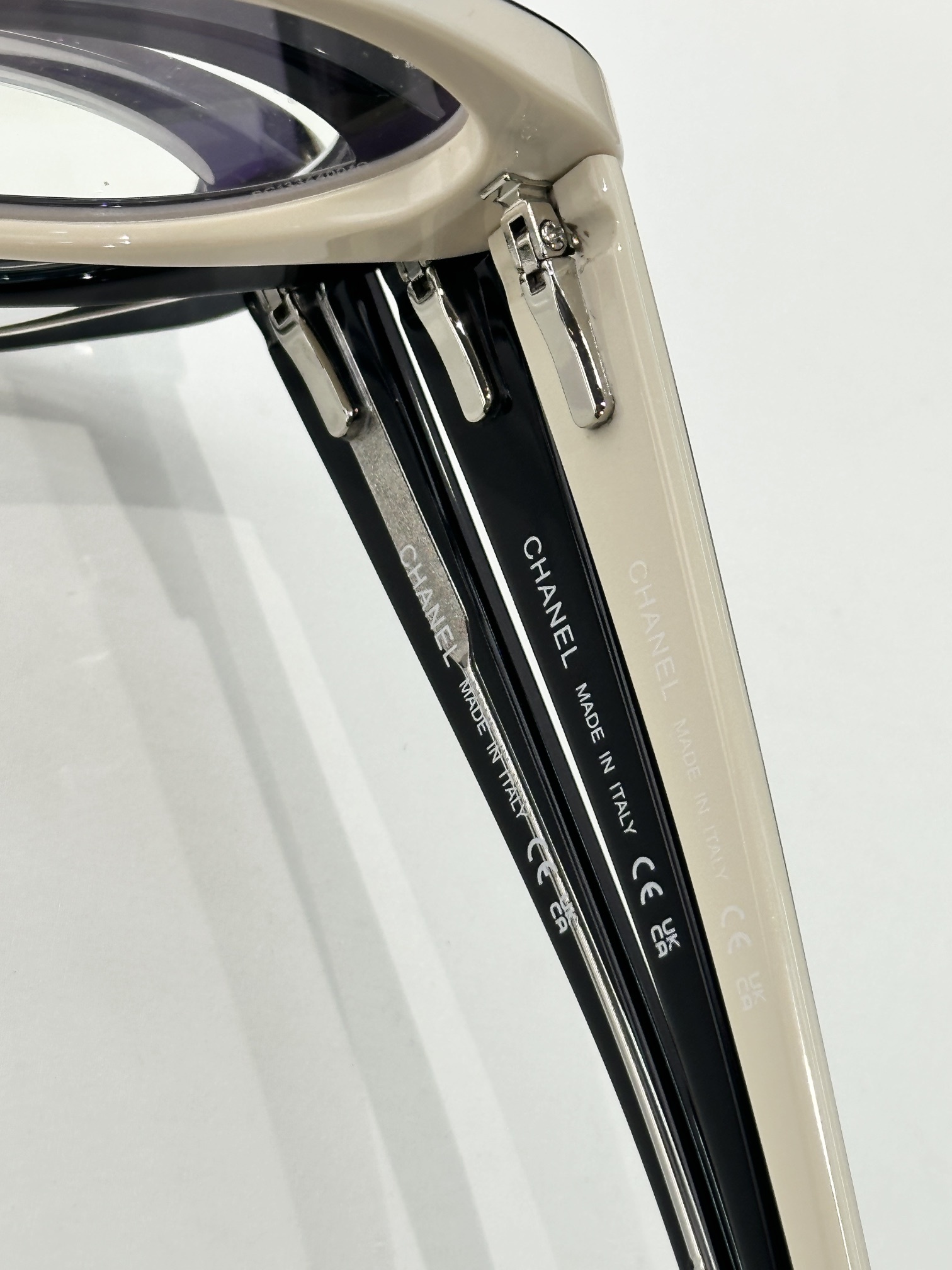 Chanel Vintage Oval Eyeglass Frames with CC Logo - Luxury Eyewear