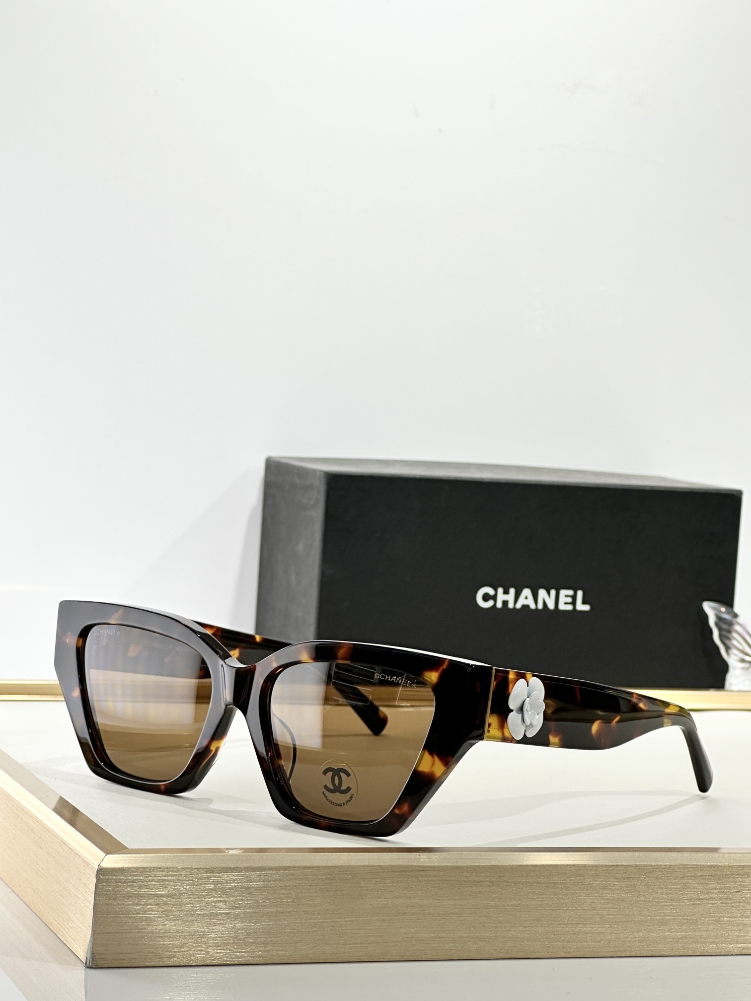 Chanel Camellia Cat-Eye Sunglasses - Luxury Women's Eyewear