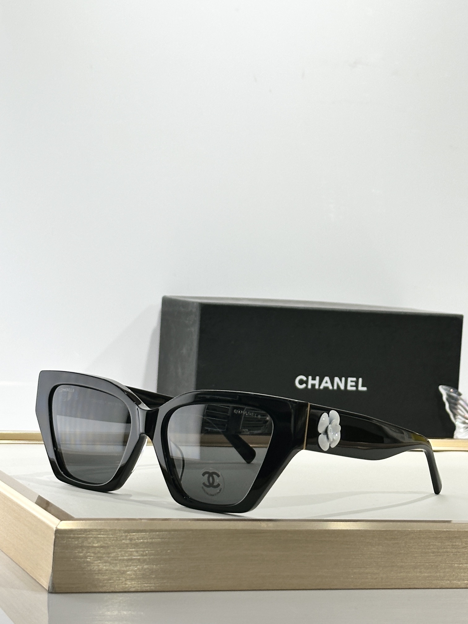 Chanel Camellia Cat-Eye Sunglasses - Luxury Women's Eyewear