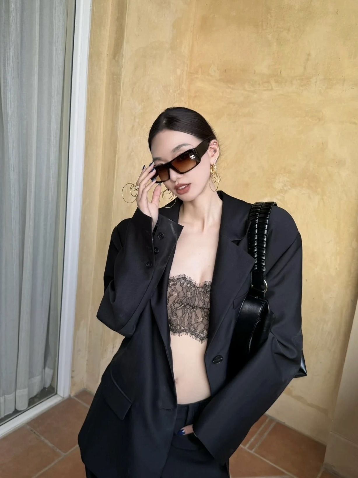 Luxury Oversized Square Sunglasses for Women - Chic Vintage Eyewear