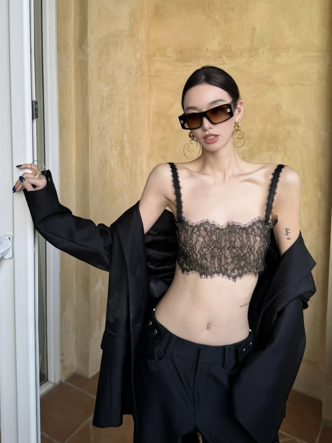 Luxury Oversized Square Sunglasses for Women - Chic Vintage Eyewear