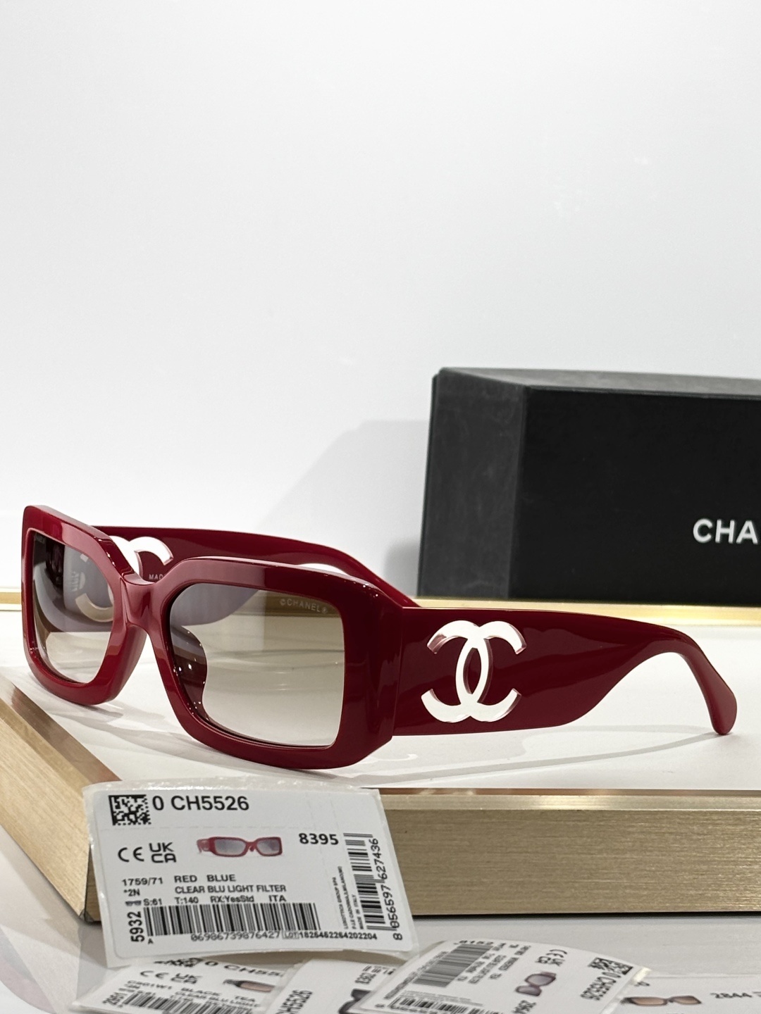 Chanel CH5526 Square Sunglasses with Signature CC Logo – Luxury