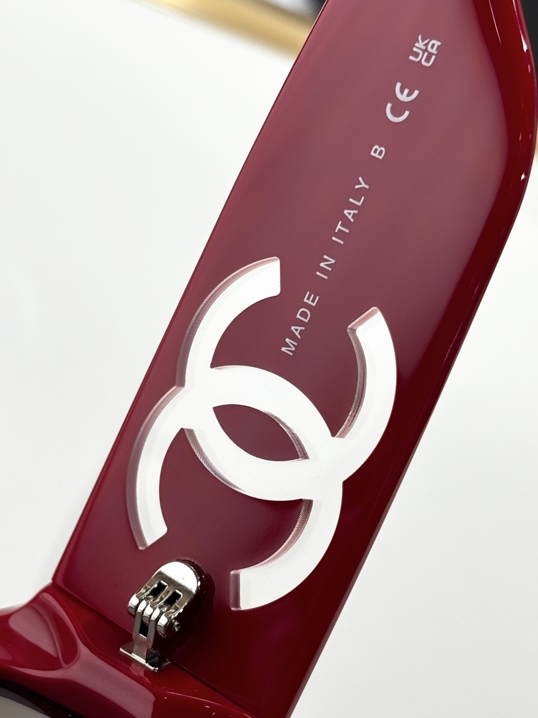 Chanel CH5526 Red Square Sunglasses with Blue Light Filter Lenses