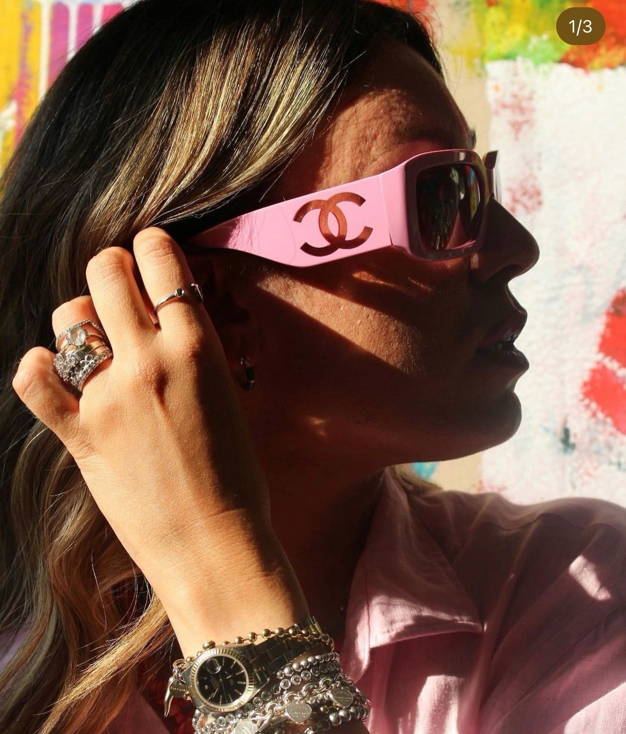 Chanel Luxury Rectangular Sunglasses - Bold CC Logo Designer Eyewear