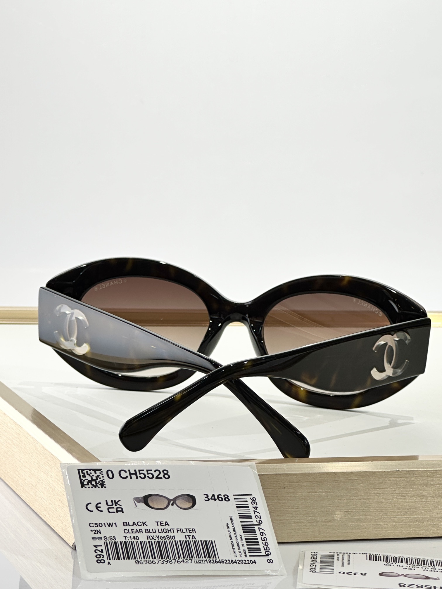 Chanel CH5528 Oval Sunglasses with Signature CC Logo