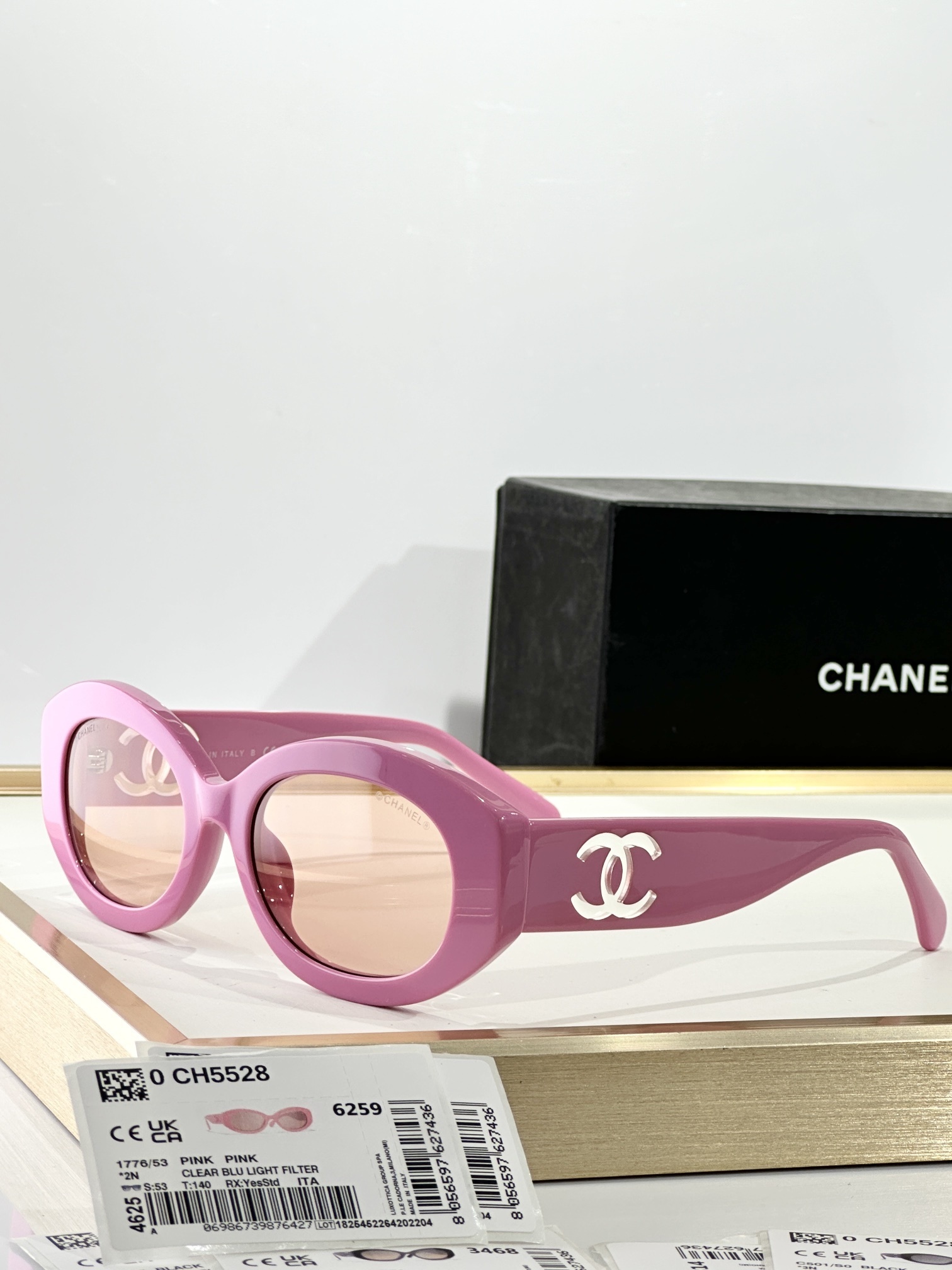 Chanel CH5528 Oval Sunglasses with Signature CC Logo