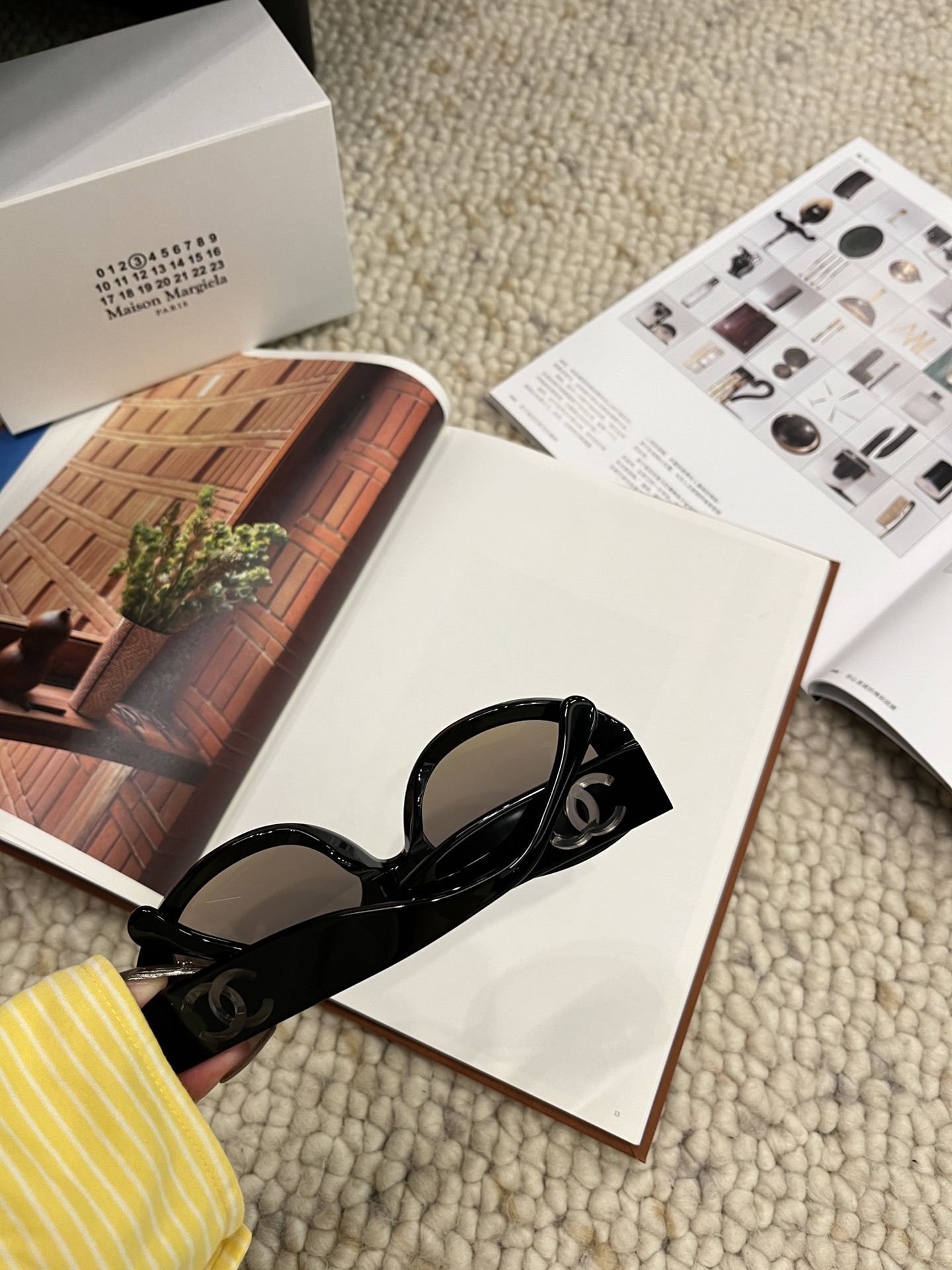 Chanel Black Oval Sunglasses with Signature CC Logo - Luxury Eyewear