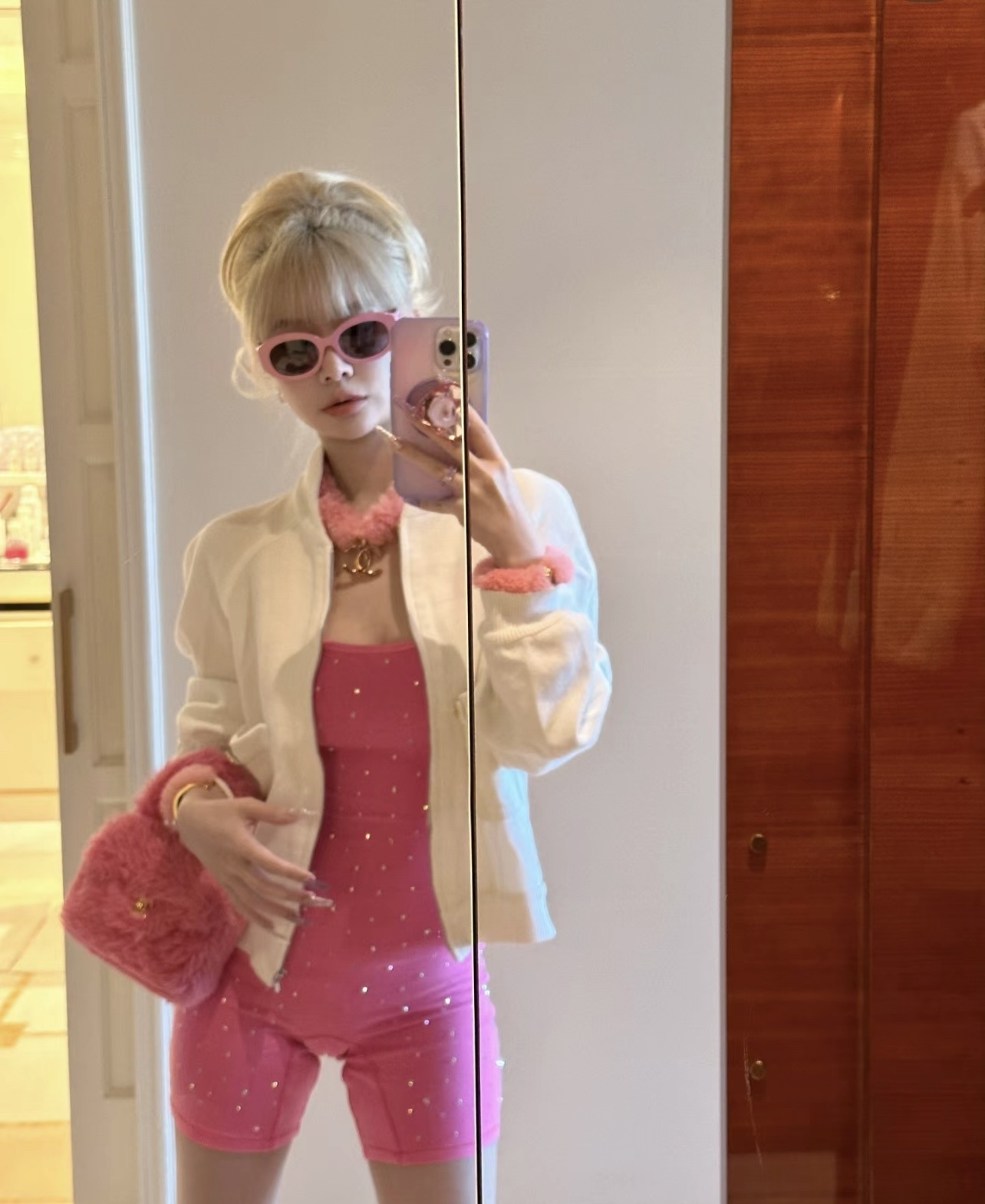 Luxury Chanel Pink Oval Sunglasses - Chic Barbiecore Style Eyewear