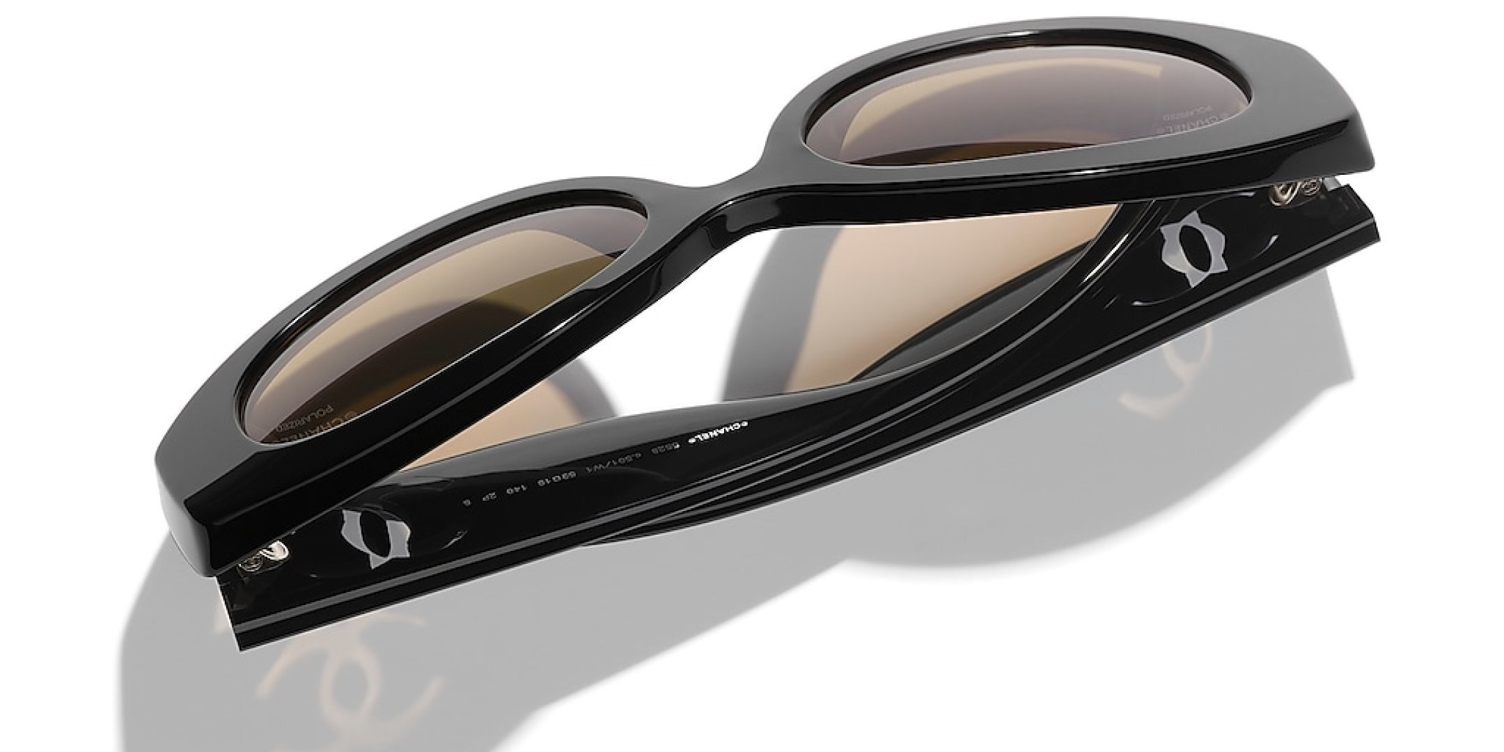 Chanel Luxury Oval Sunglasses with Polarized Gradient Lenses