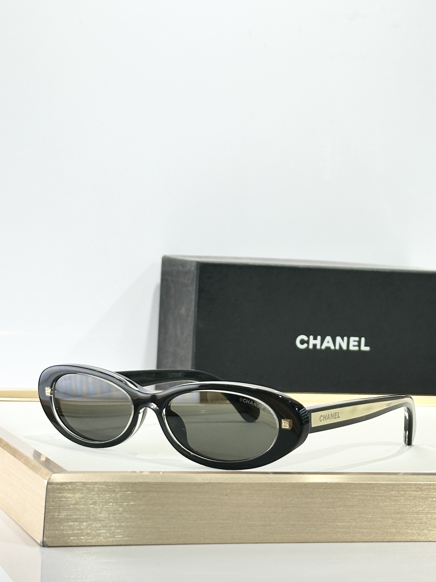 Chanel Luxury Oval Sunglasses - Vintage Inspired Designer Eyewear