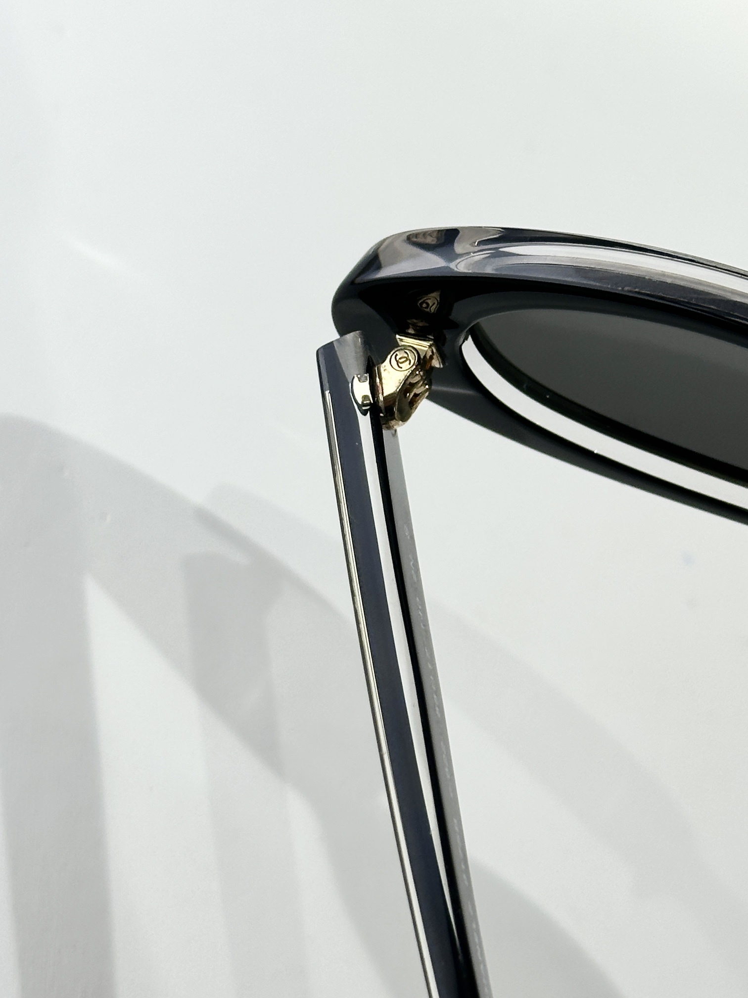 Chanel Luxury Oval Sunglasses - Black & White Vintage Style