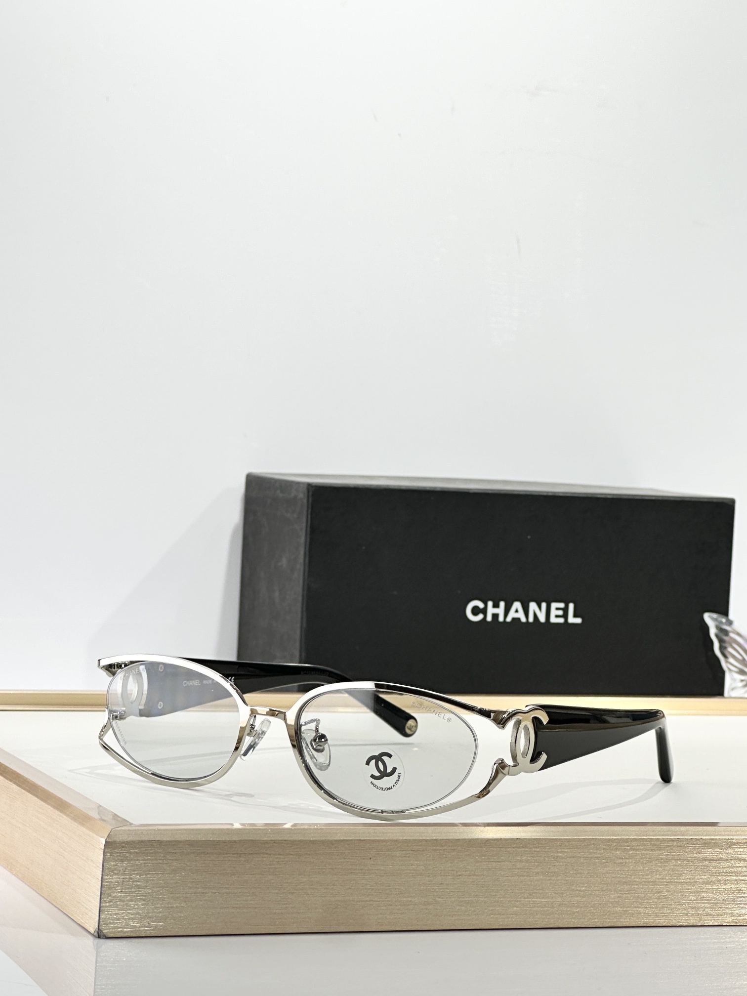 Chanel Vintage Oval CC Logo Sunglasses - Luxury Designer Eyewear