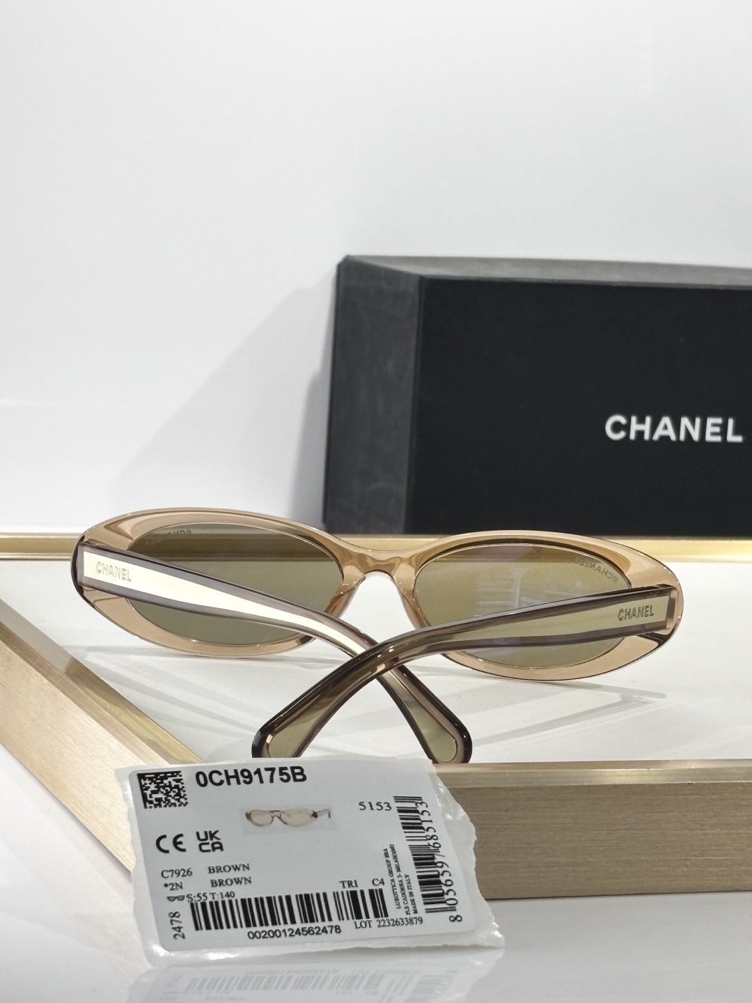Chanel Vintage Oval Sunglasses - Honey Champagne Translucent