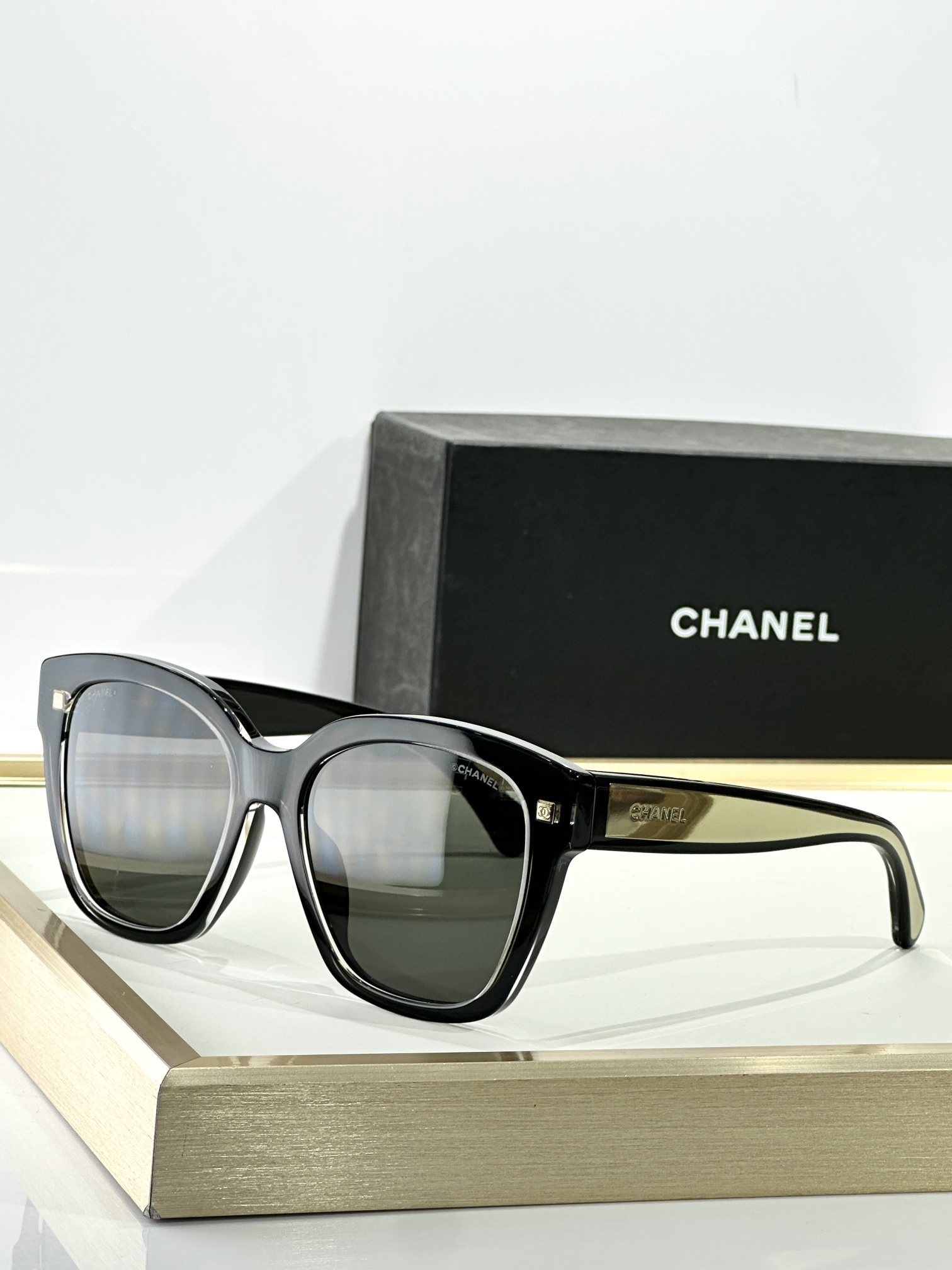 Chanel Luxury Oversized Square Eyeglasses - Transparent Frames