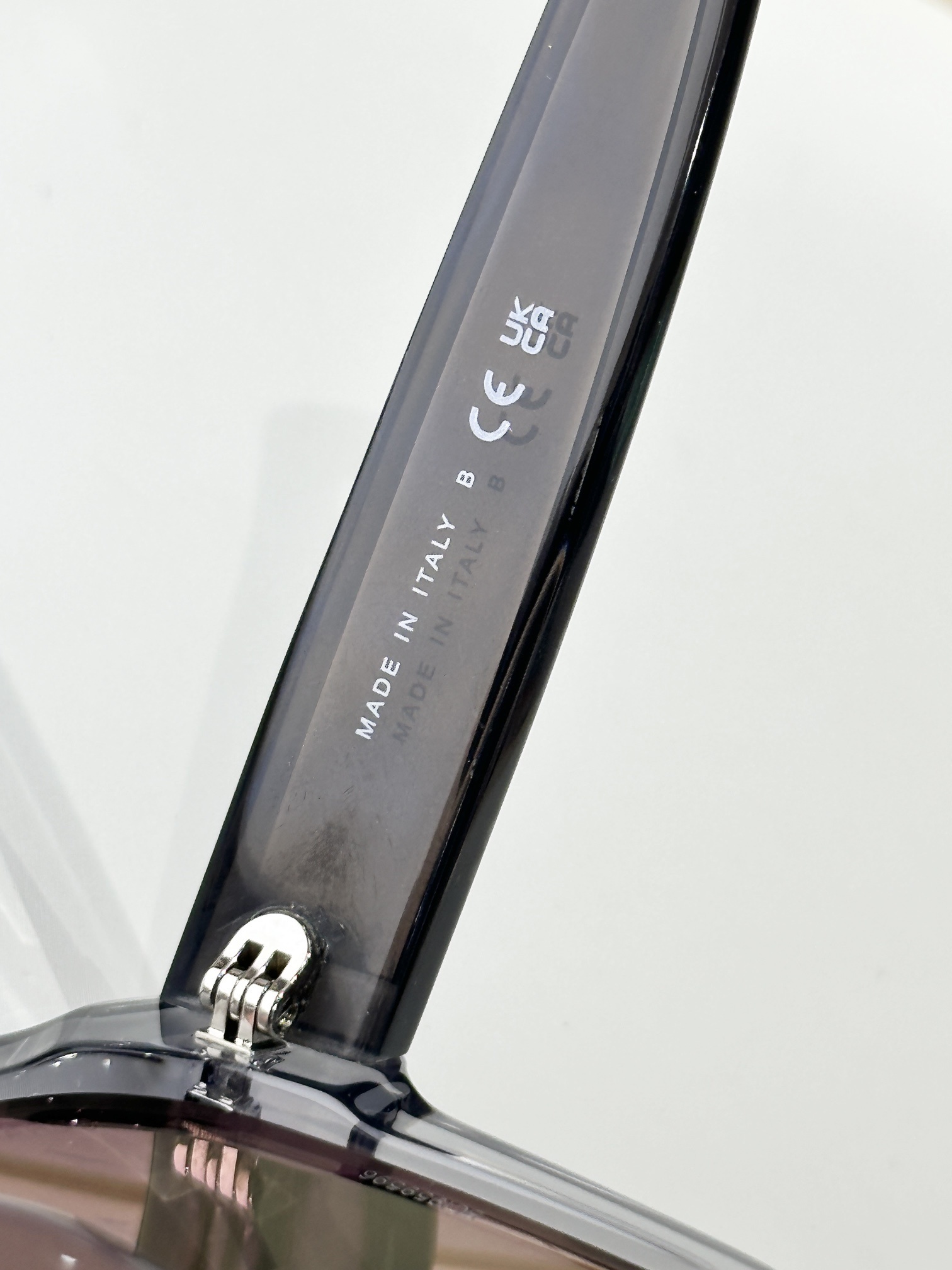 Chanel Butterfly Sunglasses - Light Grey Acetate & Gold Mirror