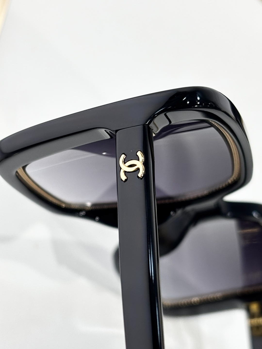 Chanel 71709A Oversized Square Sunglasses with Chain Detail