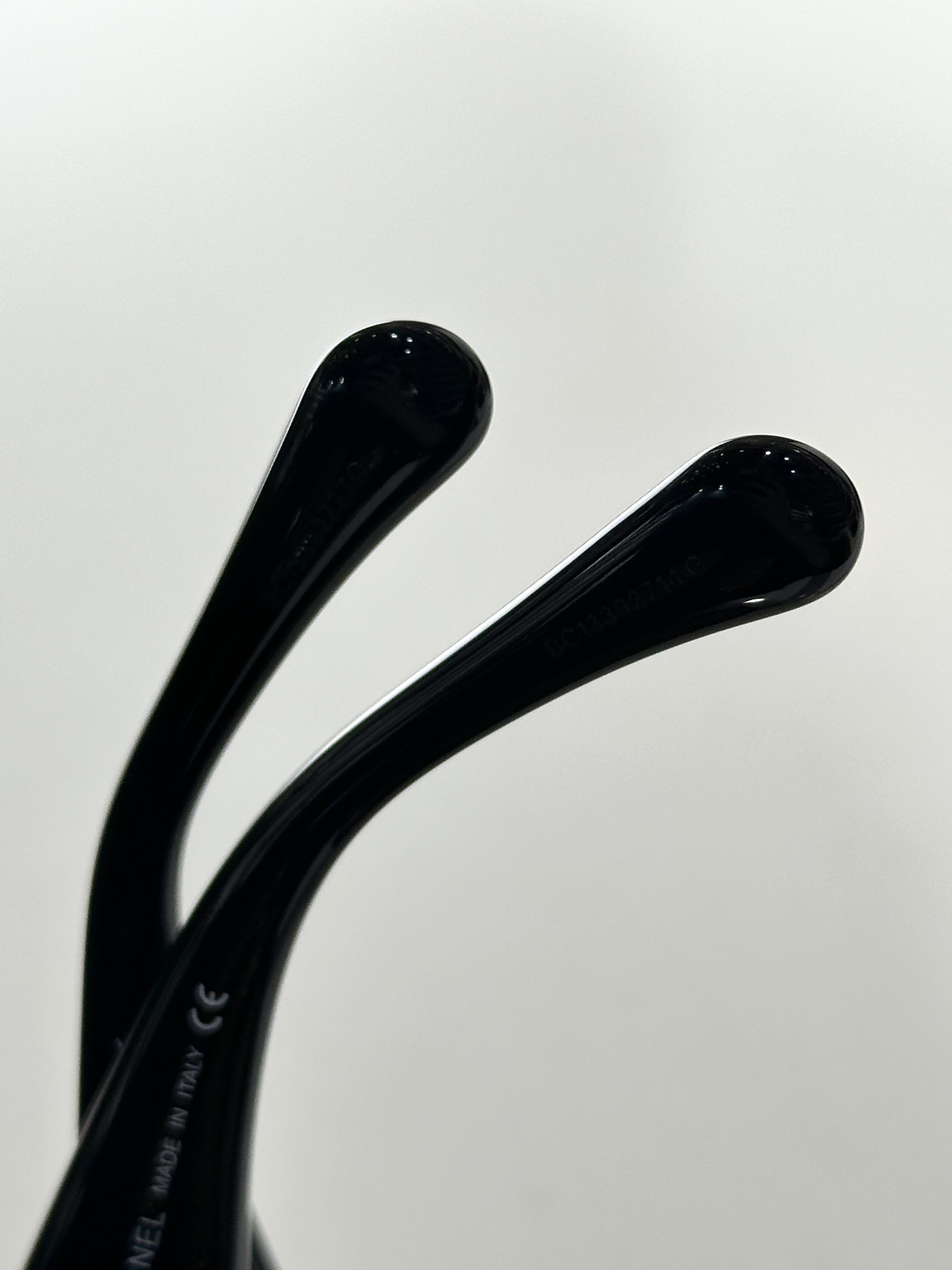 Chanel Butterfly Black Sunglasses with Gold Mesh CC Logo Temples