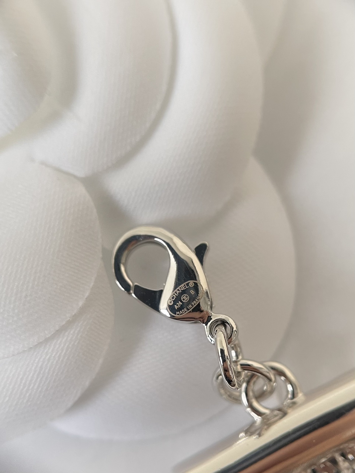 Luxury Multi-Strand Silver Chain Necklace with Iconic Logo Detail