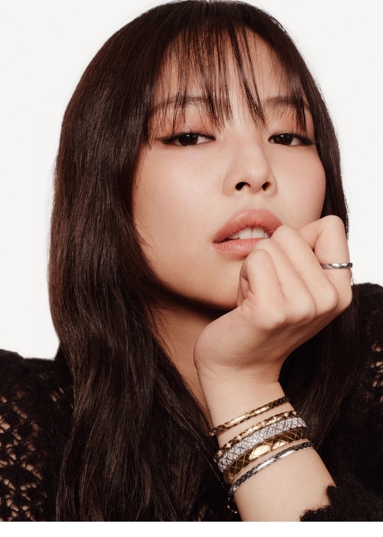 Chanel Coco Crush 18K Gold Diamond Slim Quilted Bangle