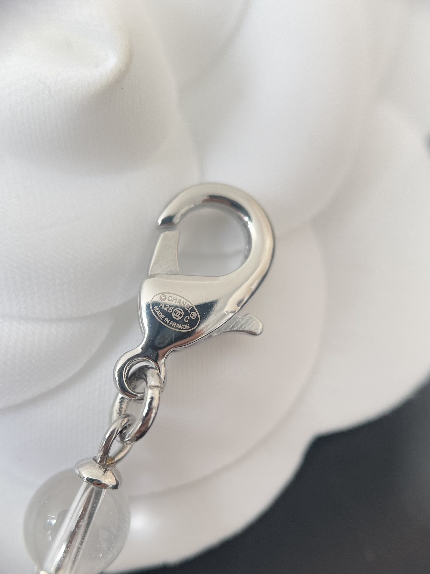 Luxury Multi-Strand Pearl & Crystal Sautoir Necklace with CC Logo