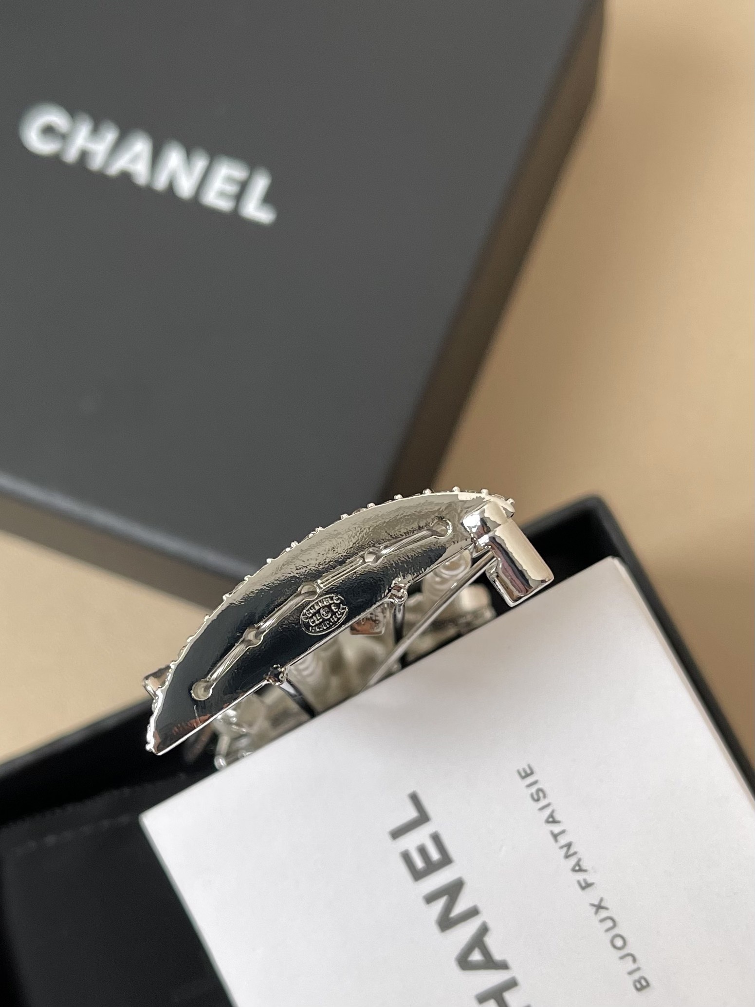 Chanel Crystal and Pearl Birdcage Swallow Brooch - Elegant CC Logo