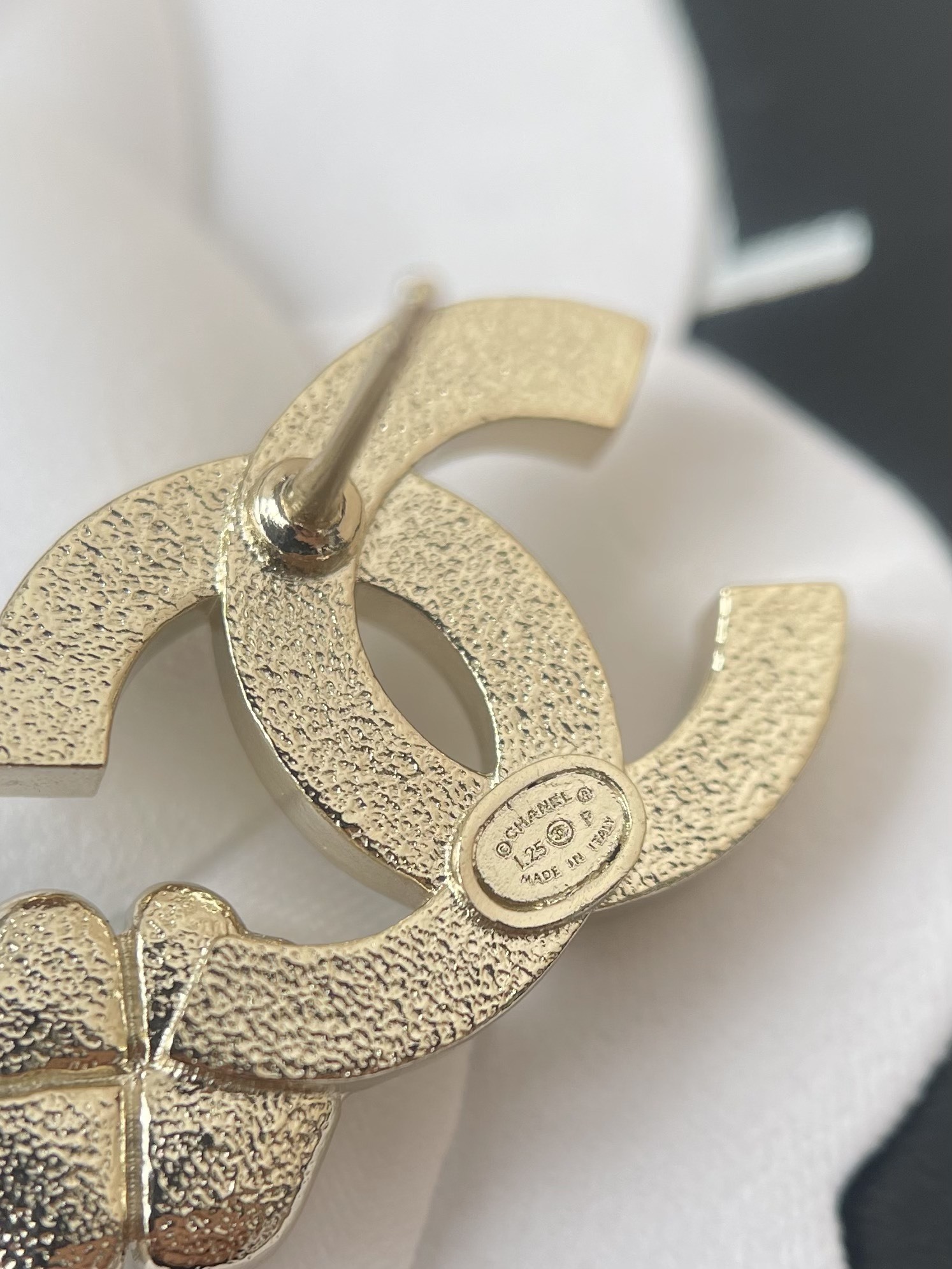 Elegant Crystal CC Logo & Clover Earrings - Premium Jewelry Gift