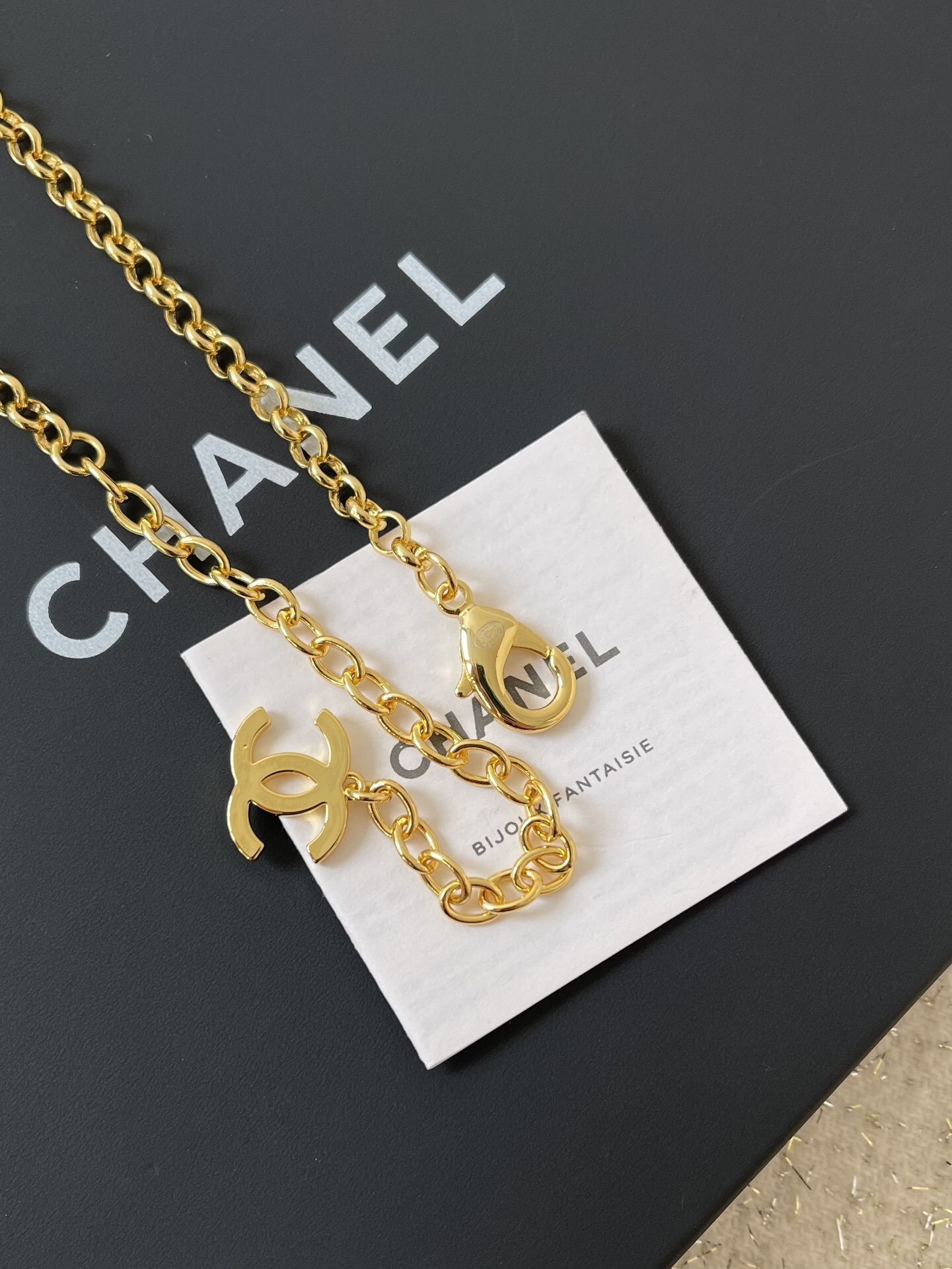 Elegant Gold-Tone COCO Charm Waist Chain Belt for Women