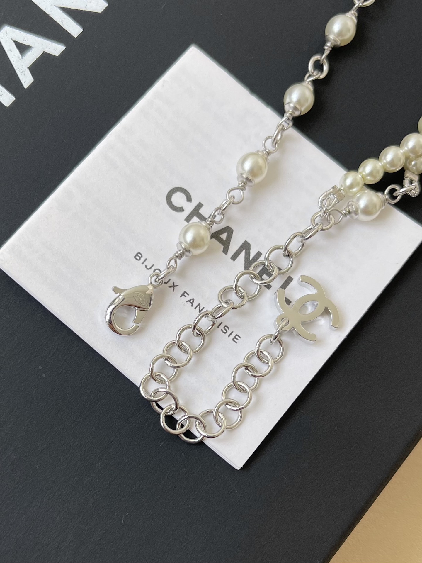 Luxury Pearl Necklace with Crystal Bow and Star Charms