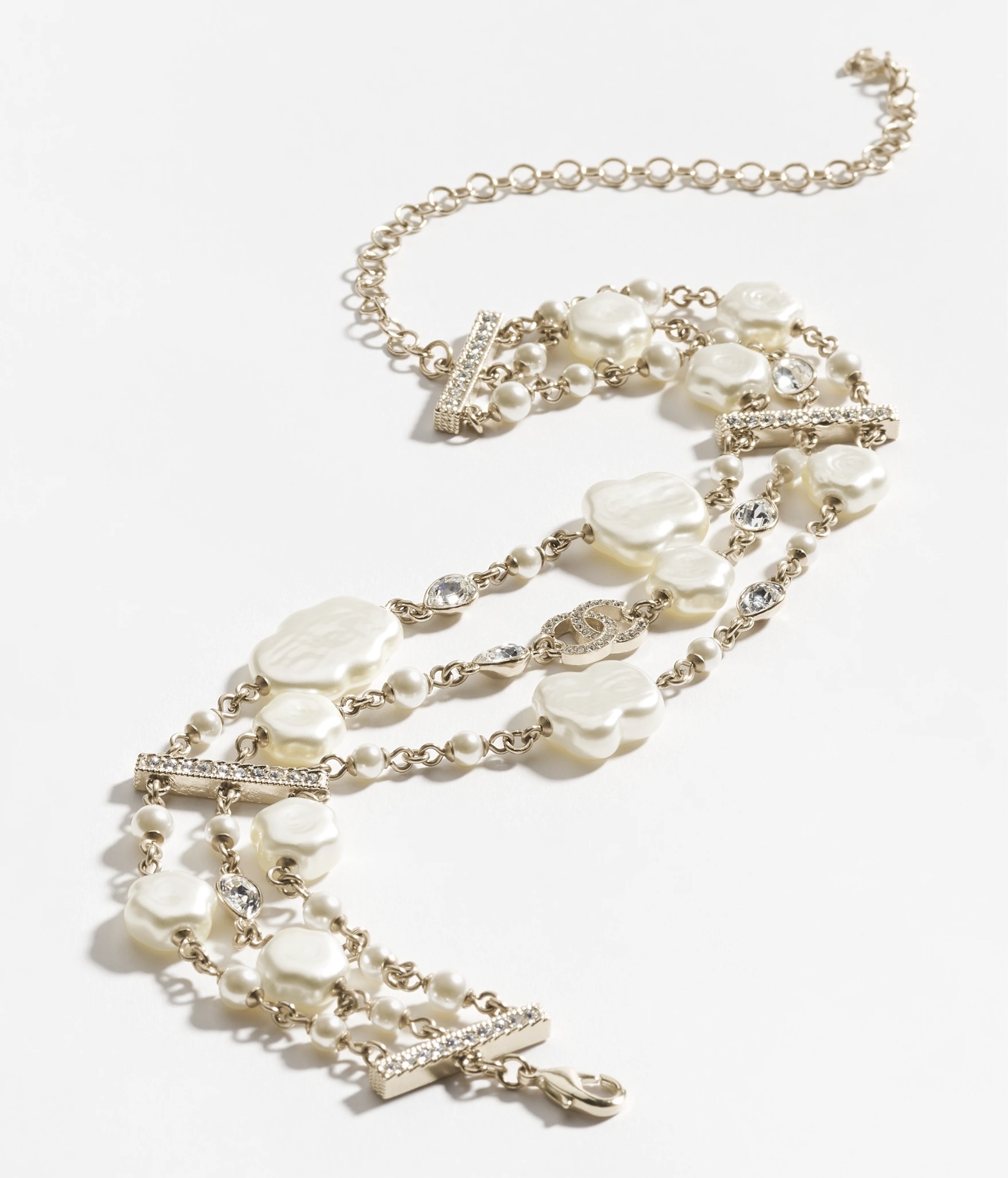 Chanel 2024/25 Métiers d'art Pearl & Crystal CC Choker Necklace