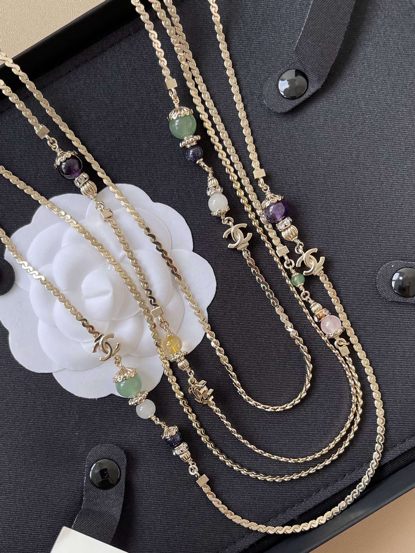Chanel 2024/25 Métiers d'Art Multi-Strand Gemstone Necklace