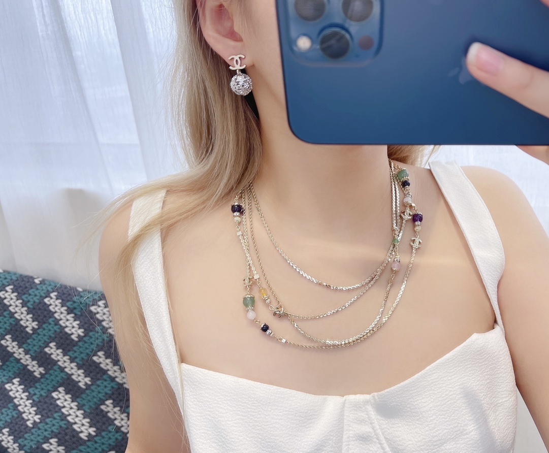 Chanel 2024/25 Métiers d'Art Multi-Strand Gemstone Necklace