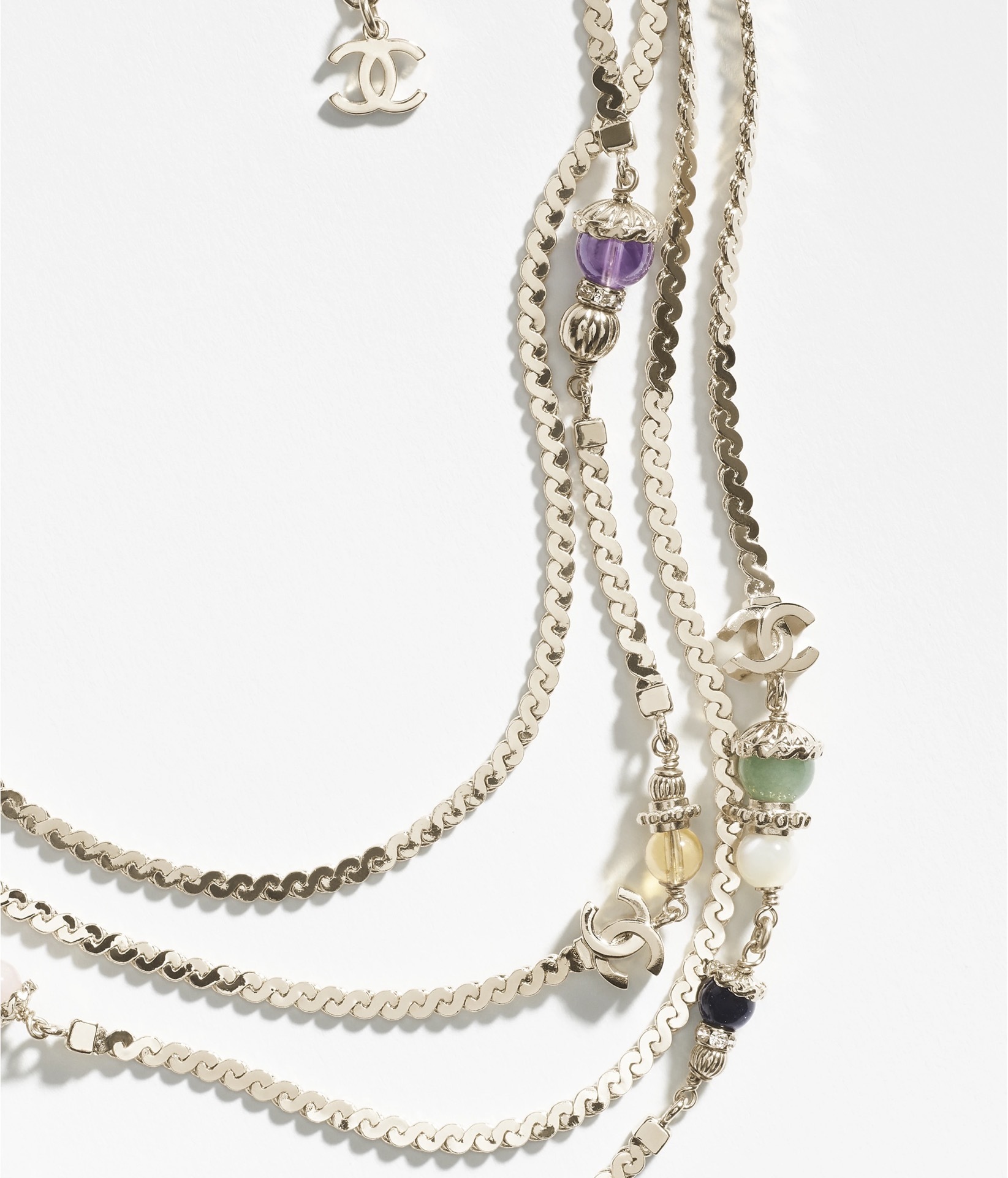 Chanel 2024/25 Métiers d'Art Multi-Strand Gemstone Necklace