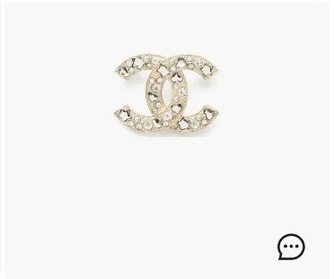 Luxury Interlocking CC Crystal & Pearl Brooch – Elegant Fashion Pin