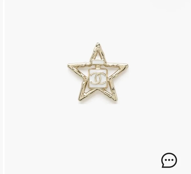Luxury Gold Star Perfume Bottle Brooch – Designer Inspired Pin