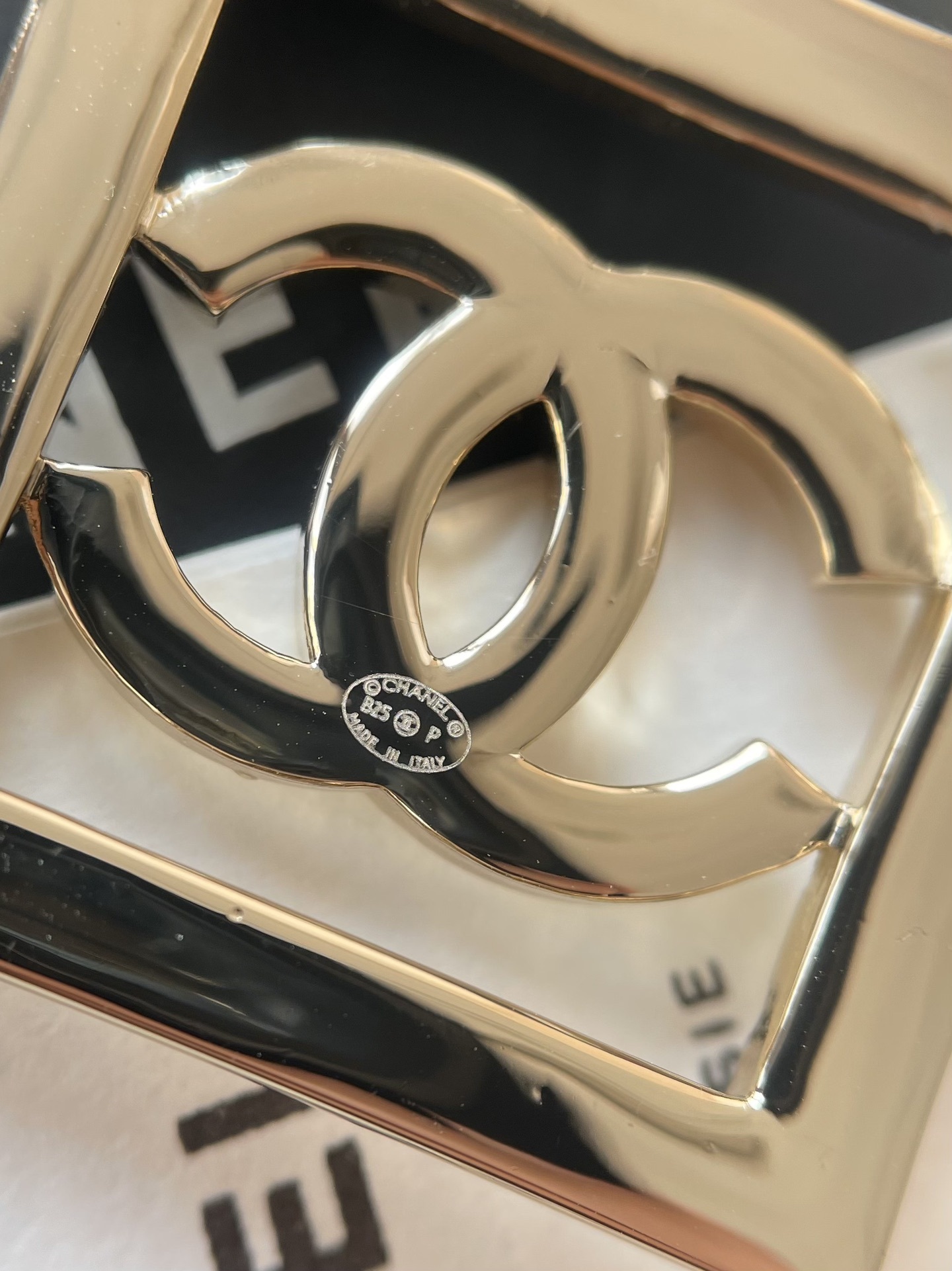 Luxury Crystal CC Square Brooch & Elegant Jewelry Set