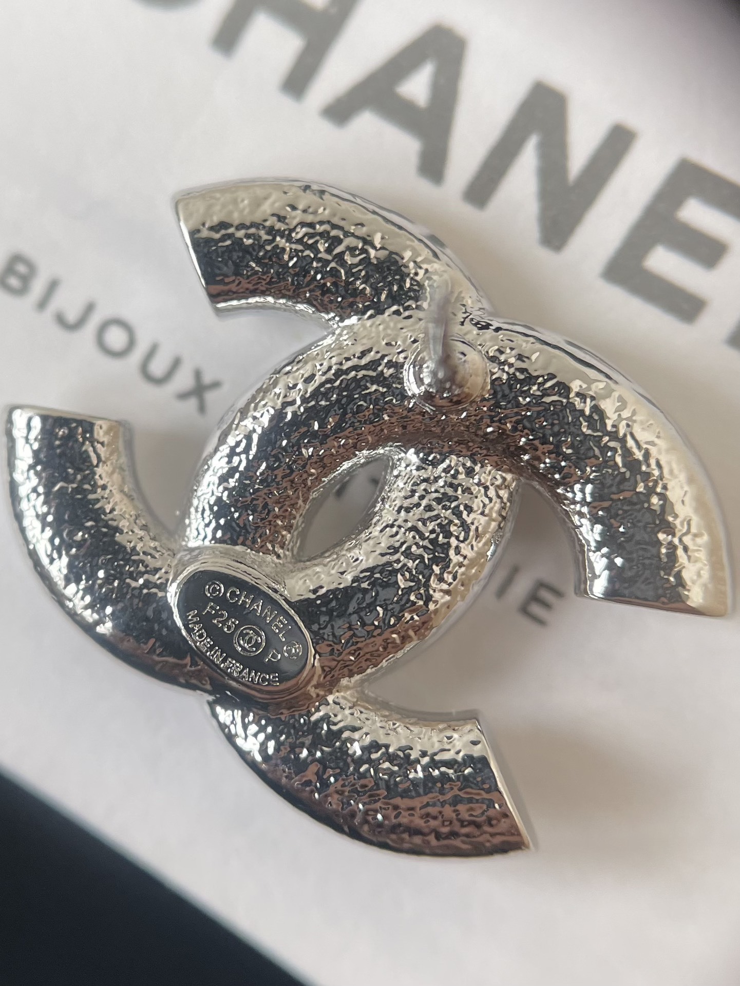 Luxury Silver CC Stud Earrings with Crystal Hearts and Stars