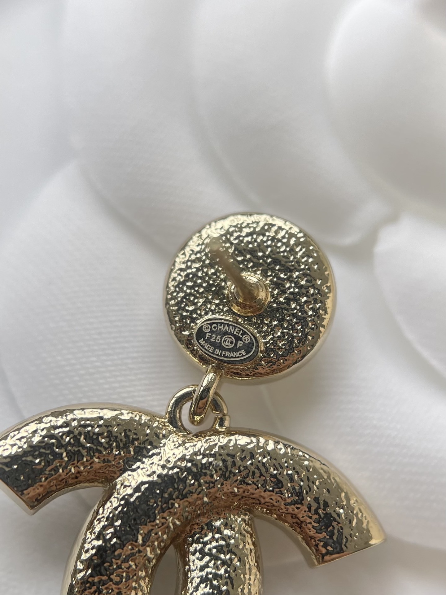 Elegant CC Crystal Drop Earrings with Pearl Stud for Women