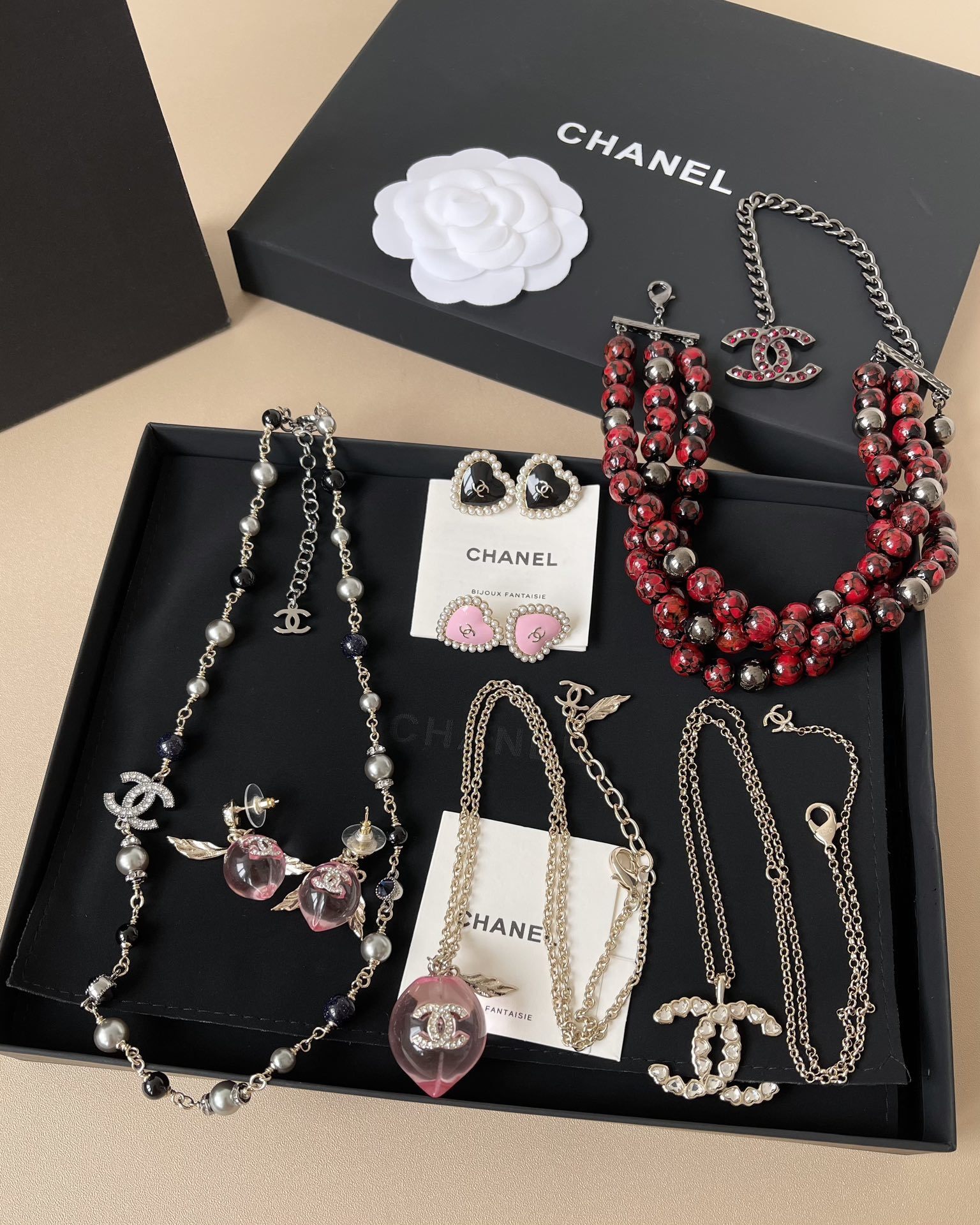 Luxury Chanel Costume Jewelry Collection – Elegant Necklaces & Earrings