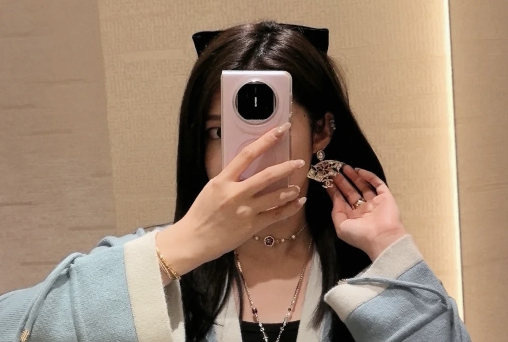 Chanel Fan-Shaped Pearl Earrings with Floral Enamel and CC Logo