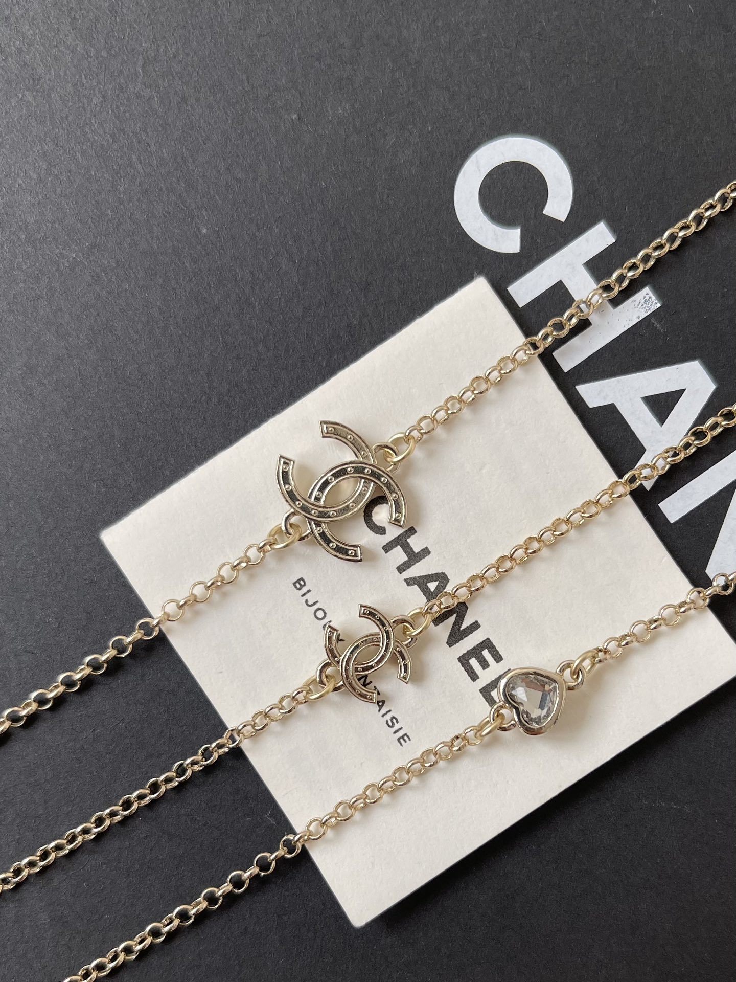 Luxury Double Layer CC Logo Pearl Necklace - Elegant Gold Finish