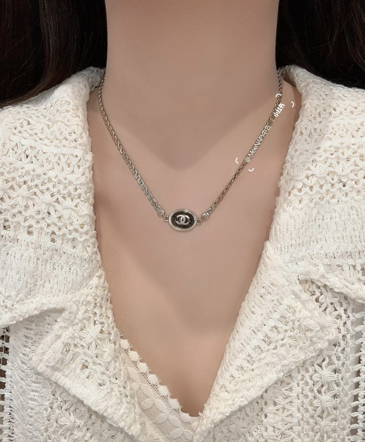 Chanel CC Logo Oval Pendant Necklace – Gold-Tone Luxury Jewelry