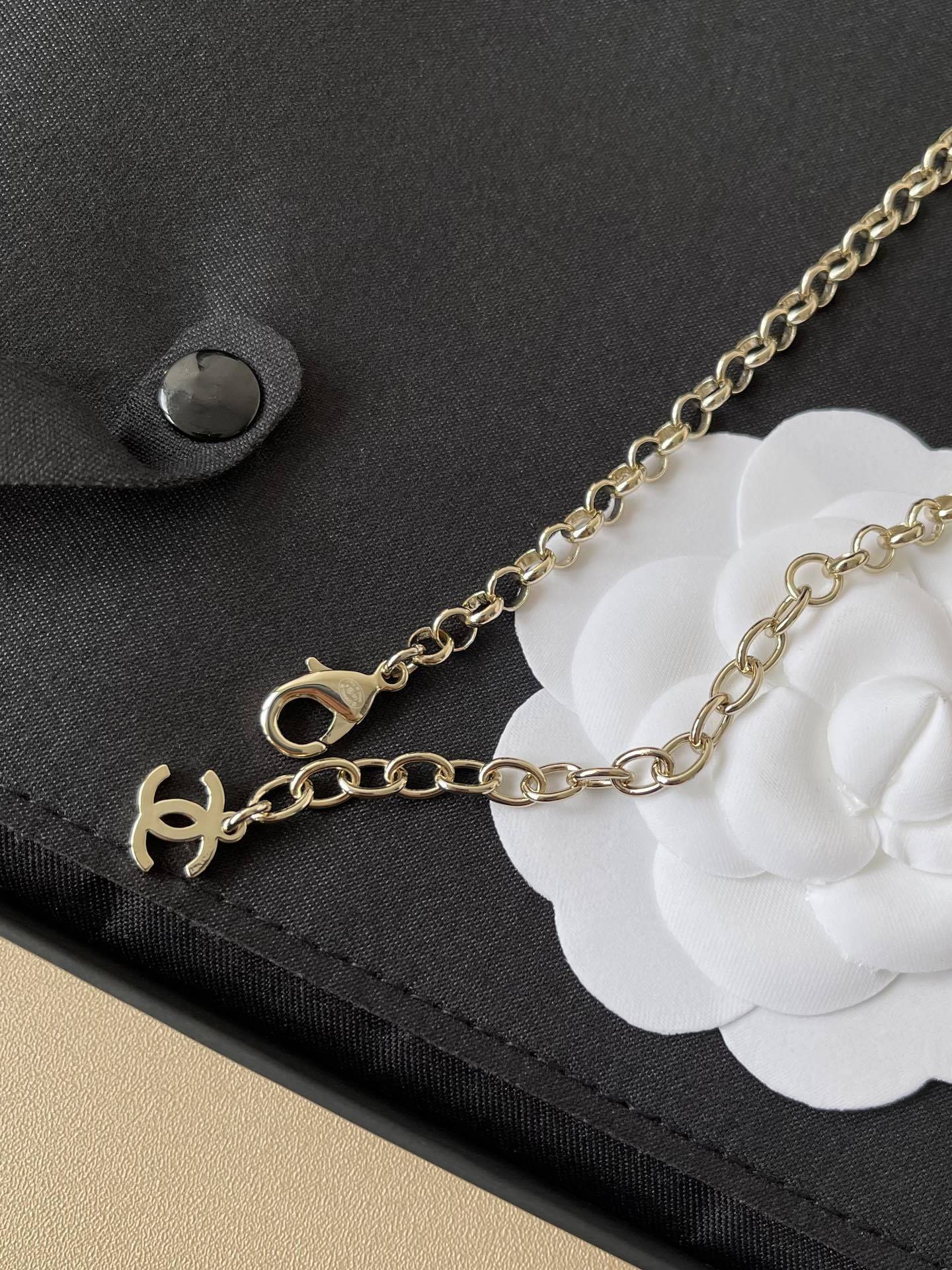 Chanel Metiers d'Art 2024/25 Long Necklace - Gold, Pink & Pearl