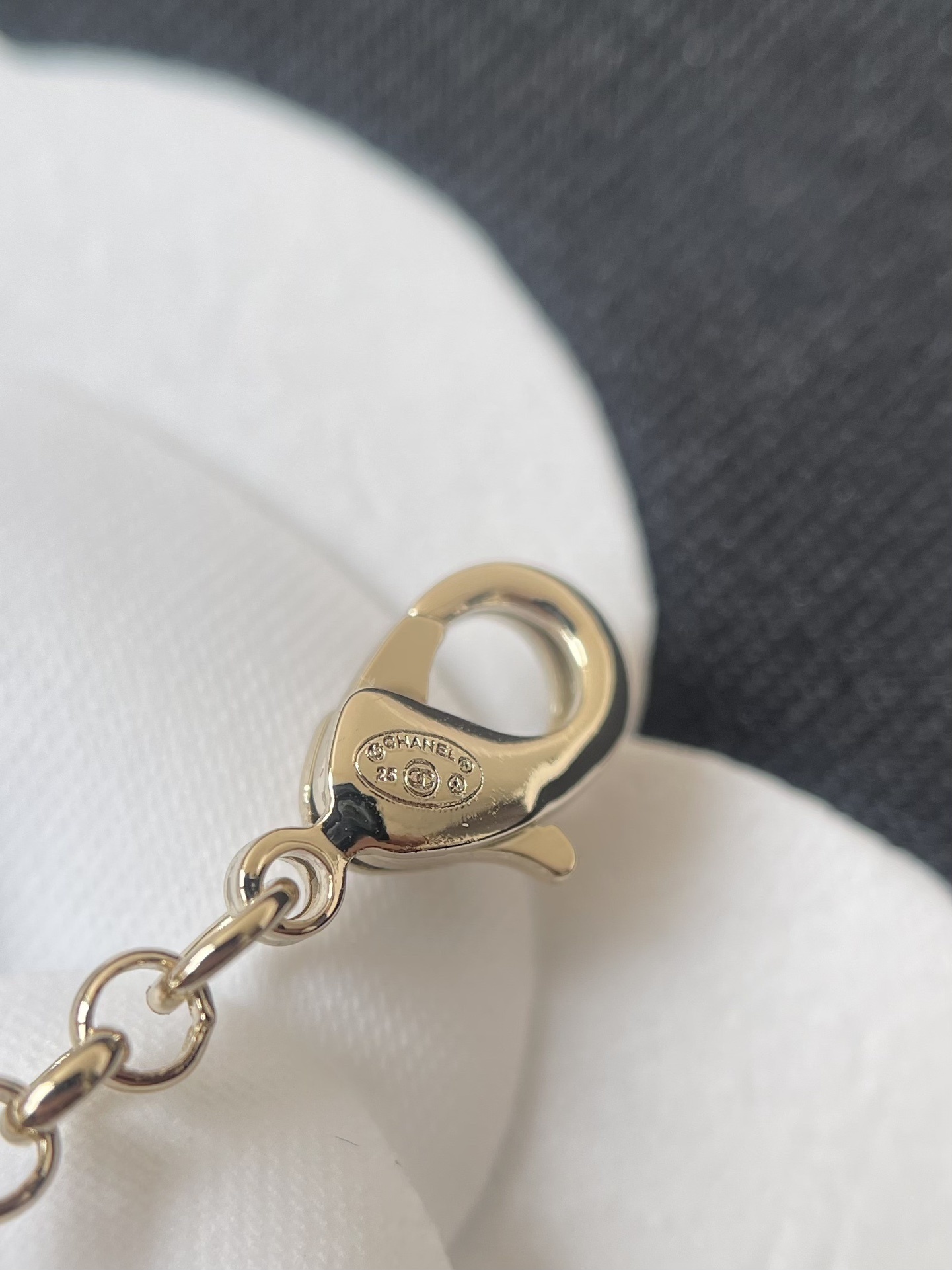 Luxury Chanel Gold Mushroom Charm Necklace with Colorful Accents