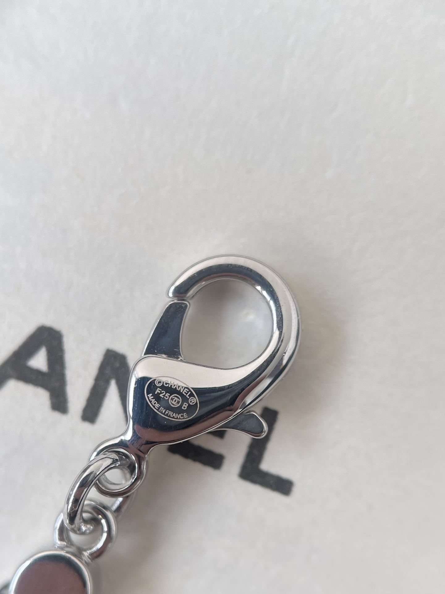 Elegant Pearl & Crystal Bow Necklace - Designer CC Logo Jewelry